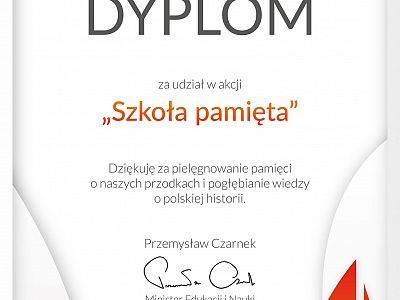 „Szkoła pamięta”