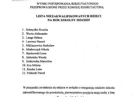 Grafika #2: Wyniki rekrutacji