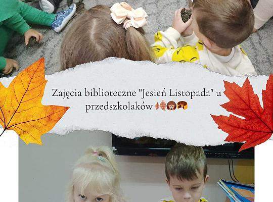 Grafika #2: Zajęcia biblioteczne – Jesień Listopada u przedszkolaków