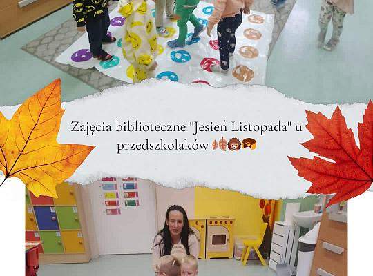 Grafika #3: Zajęcia biblioteczne – Jesień Listopada u przedszkolaków