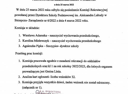 Grafika #0: Wyniki rekrutacji na rok szkolny 2022/23