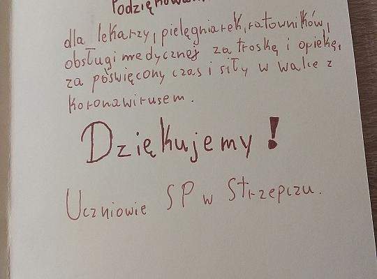 Grafika #21: PODZIĘKOWANIE DLA SŁUŻB MEDYCZNYCH W DOBIE WALKI Z KORONAWIRUSEM