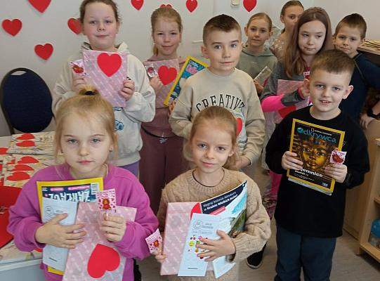 Walentynki w bibliotece szkolnej