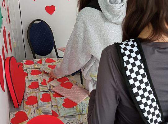 Walentynki w bibliotece szkolnej