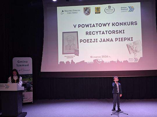 V Powiatowy Konkurs Recytatorski Poezji Jana Piepki