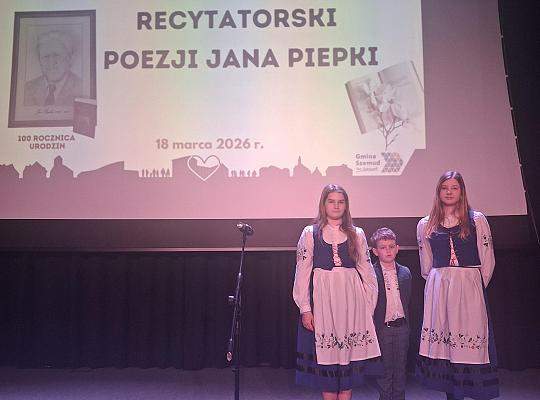 V Powiatowy Konkurs Recytatorski Poezji Jana Piepki